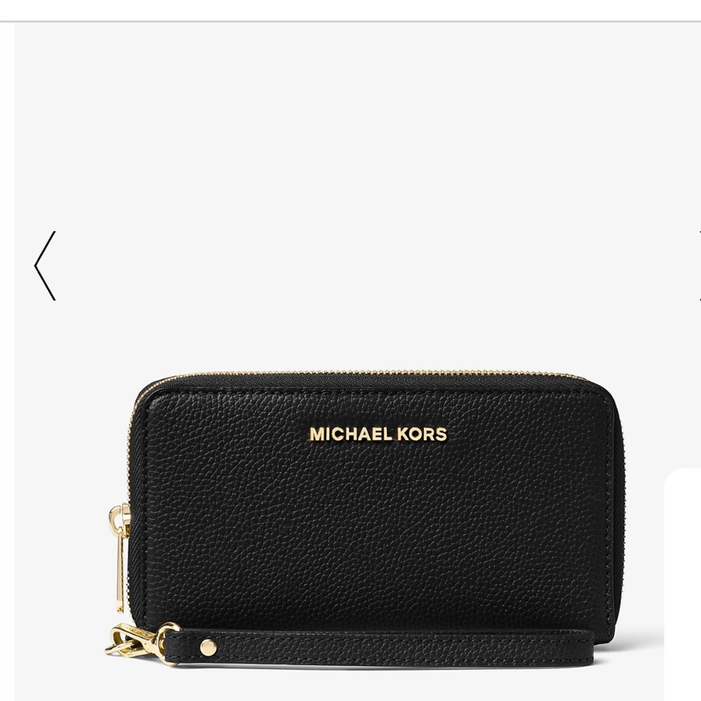 NWT MICHAEL KORS LARGE LEATHER SMARTPHONE WRISTLET/WALLET